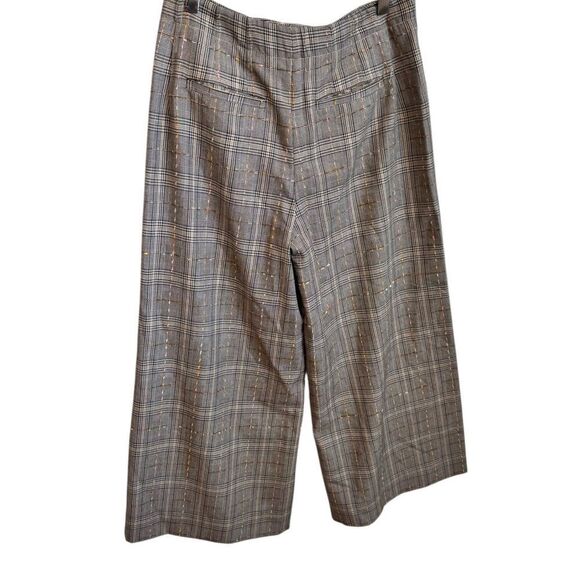 Anthropologie Roma Plaid Chenille Trousers 4 - Picture 4 of 8